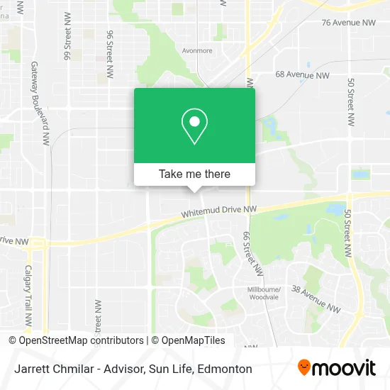 Jarrett Chmilar - Advisor, Sun Life map