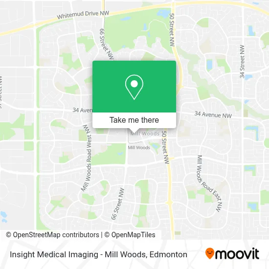Insight Medical Imaging - Mill Woods map