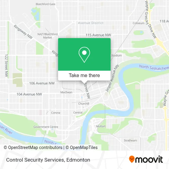 Control Security Services map