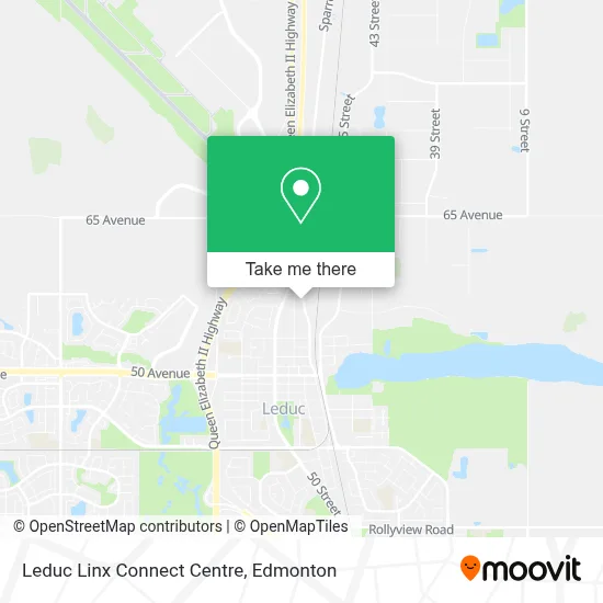 Leduc Linx Connect Centre map