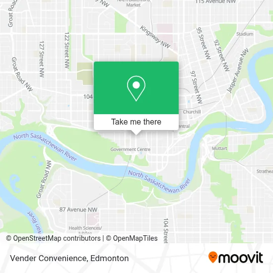 Vender Convenience map