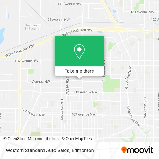 Western Standard Auto Sales map