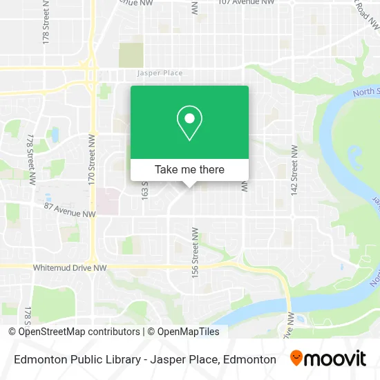 Edmonton Public Library - Jasper Place map
