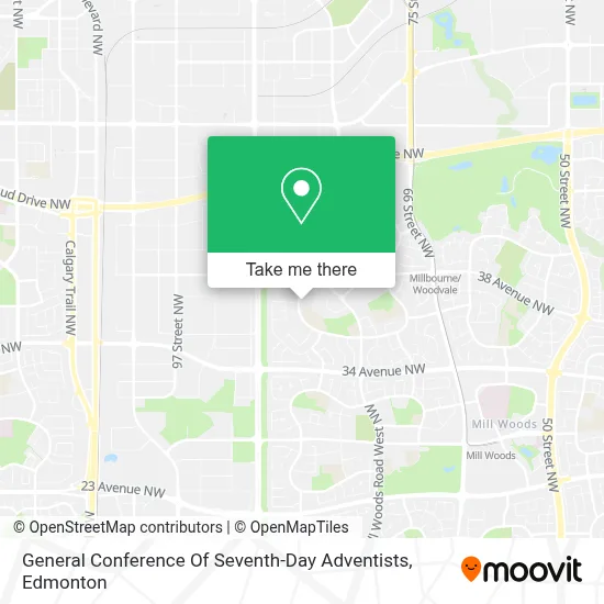 General Conference Of Seventh-Day Adventists map