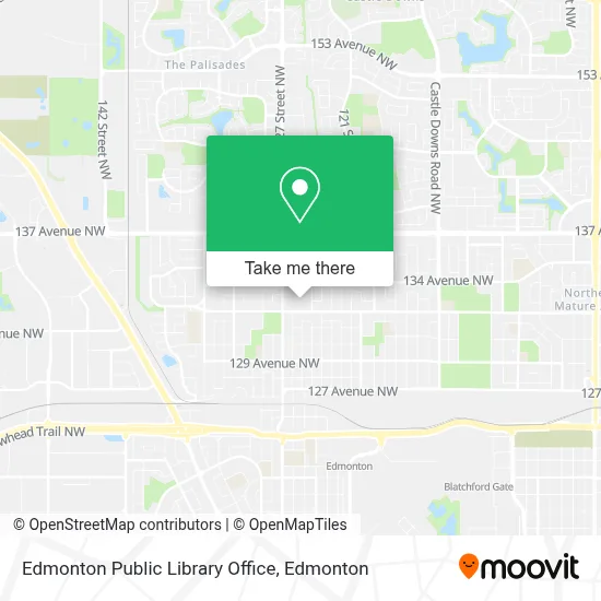 Edmonton Public Library Office map