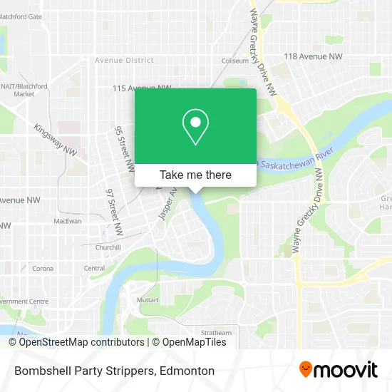 Bombshell Party Strippers map