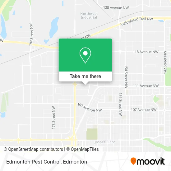 Edmonton Pest Control map