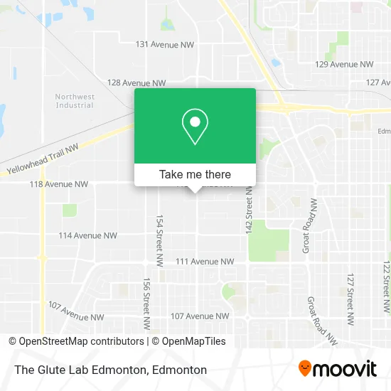 The Glute Lab Edmonton map