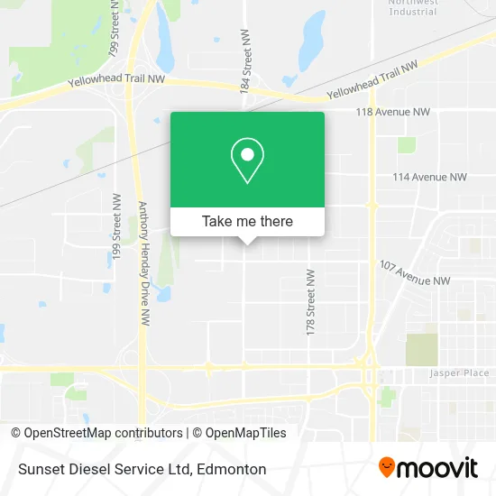 Sunset Diesel Service Ltd map