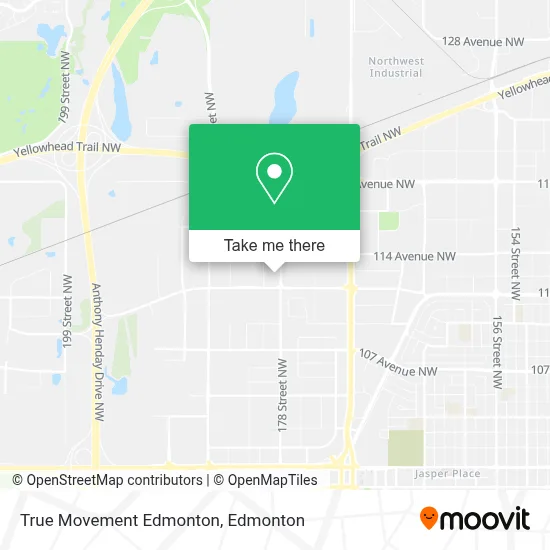 True Movement Edmonton map
