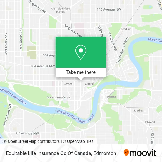 Equitable Life Insurance Co Of Canada map