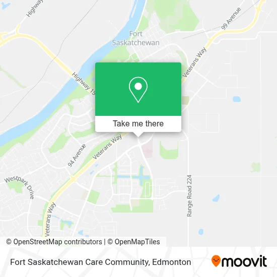 Fort Saskatchewan Care Community map