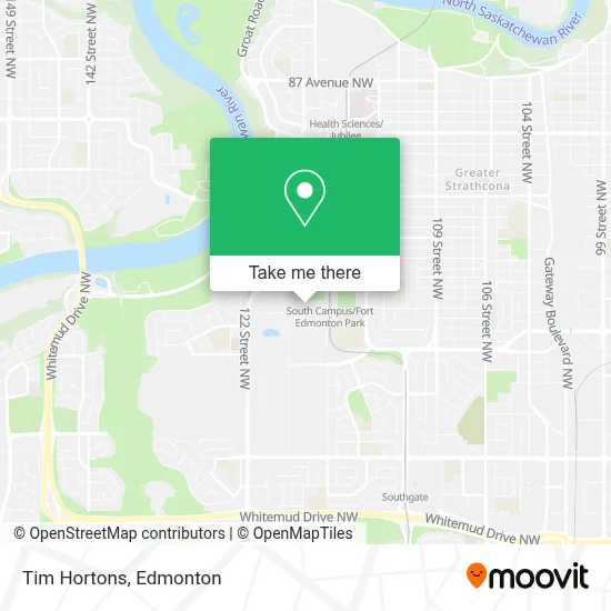 Tim Hortons map