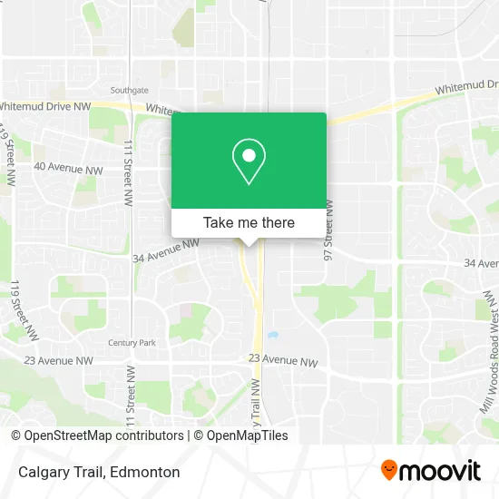 Calgary Trail map