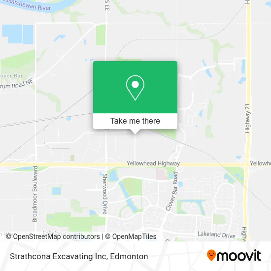 Strathcona Excavating Inc map