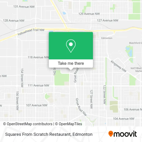 Squares From Scratch Restaurant map