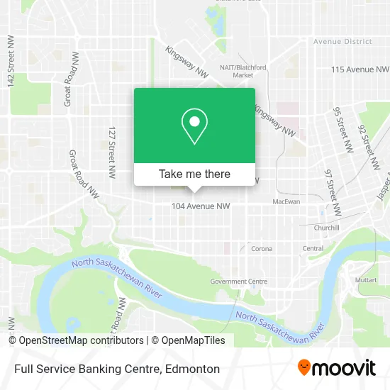 Full Service Banking Centre map