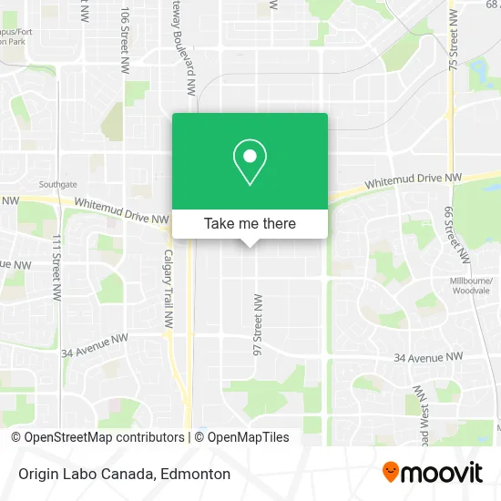 Origin Labo Canada map