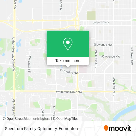 Spectrum Family Optometry map