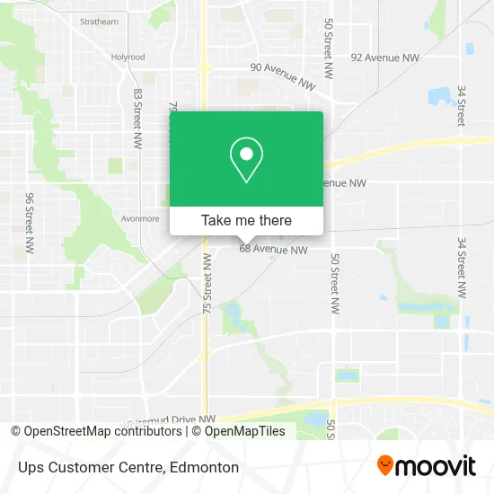 Ups Customer Centre map
