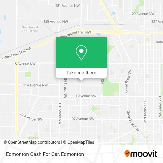 Edmonton Cash For Car map