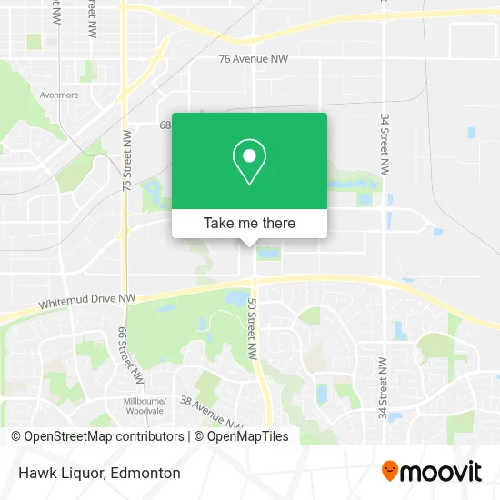 Hawk Liquor map