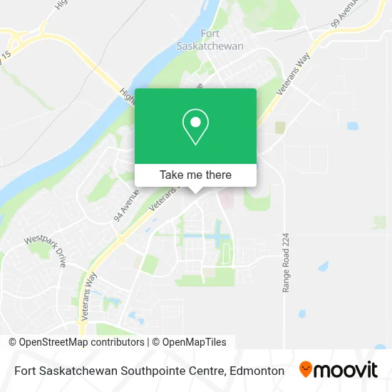 Fort Saskatchewan Southpointe Centre map