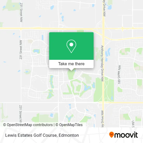 Lewis Estates Golf Course map