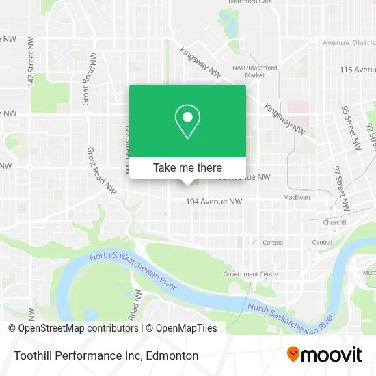Toothill Performance Inc map
