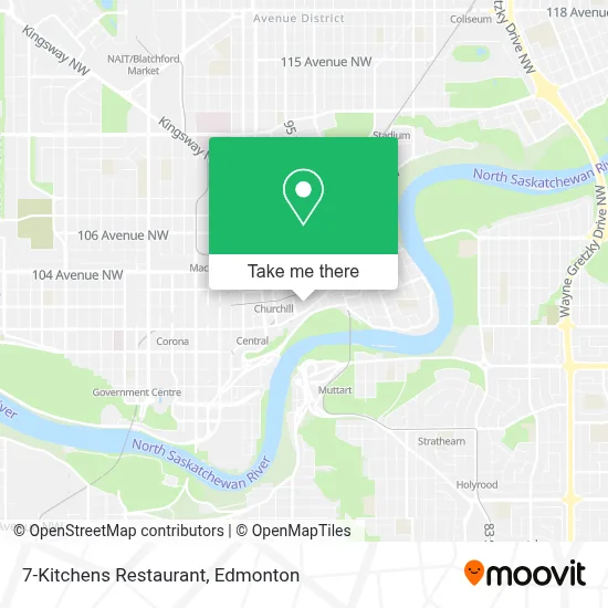 7-Kitchens Restaurant map