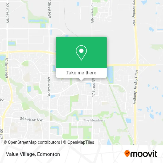 Value Village map