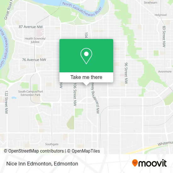 Nice Inn Edmonton map