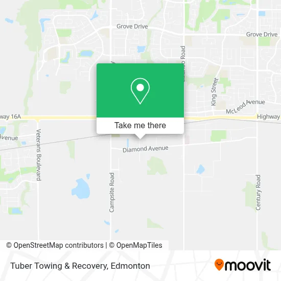 Tuber Towing & Recovery map