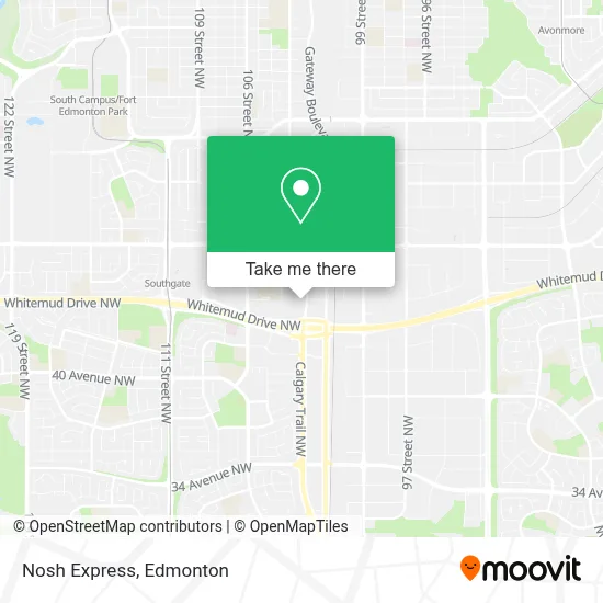 Nosh Express map