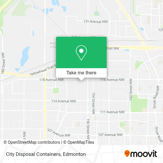 City Disposal Containers map