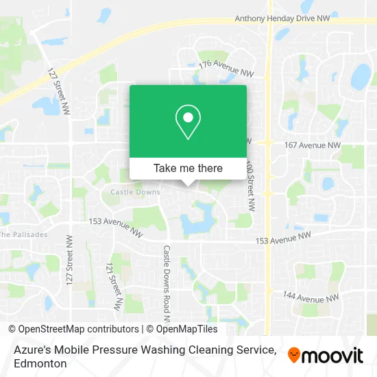 Azure's Mobile Pressure Washing Cleaning Service map