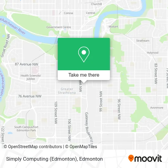 Simply Computing (Edmonton) map