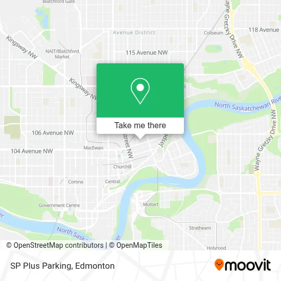SP Plus Parking map