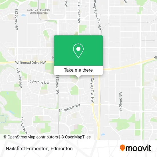 Nailsfirst Edmonton map