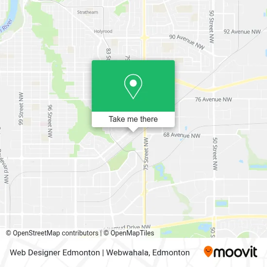 Web Designer Edmonton | Webwahala map