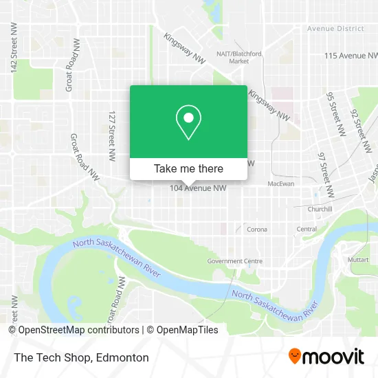 The Tech Shop map