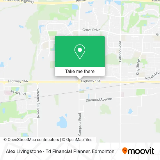 Alex Livingstone - Td Financial Planner map