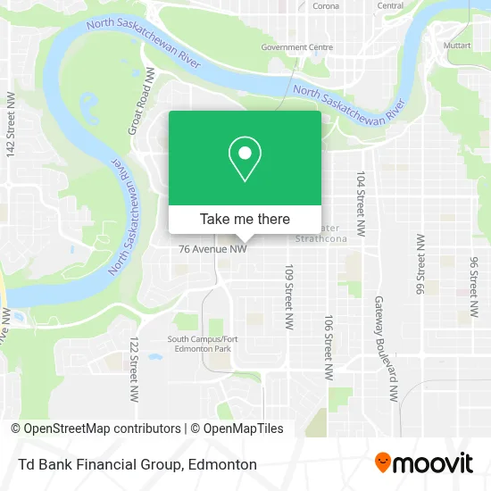 Td Bank Financial Group map