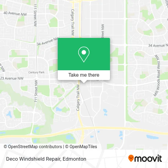 Deco Windshield Repair map