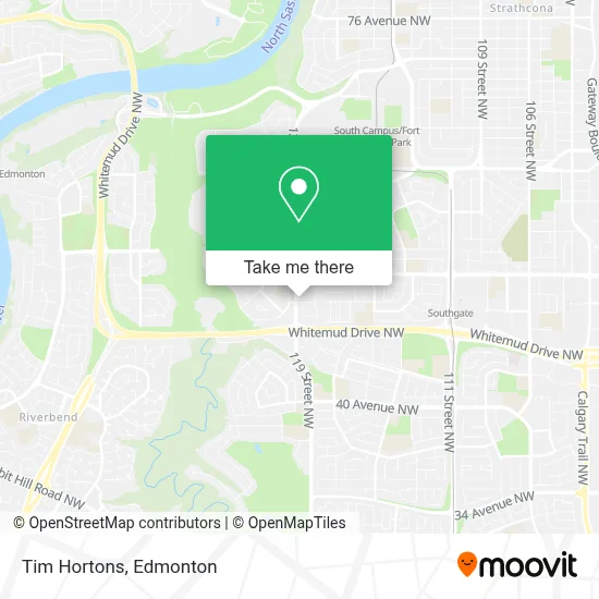 Tim Hortons map