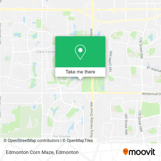 Edmonton Corn Maze map