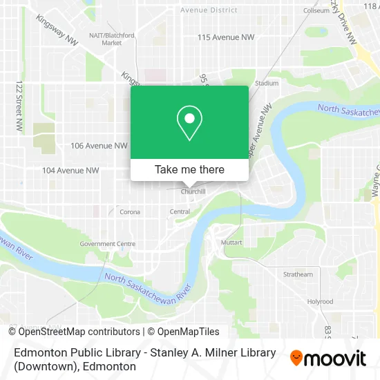 Edmonton Public Library - Stanley A. Milner Library (Downtown) map