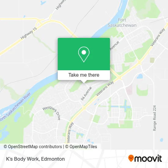 K's Body Work map