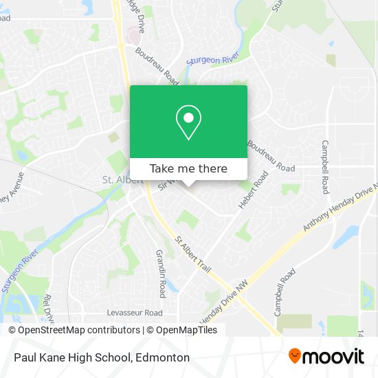 Paul Kane High School map