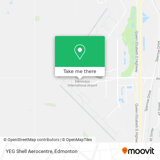 YEG Shell Aerocentre map